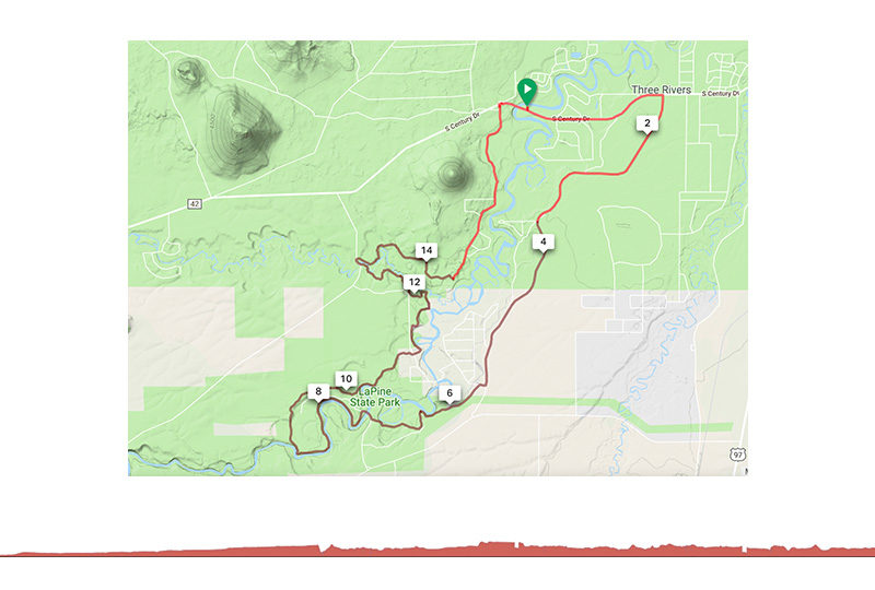 Big Red loop on the Cascades Gravel Scenic Bikeway near Bend, OR