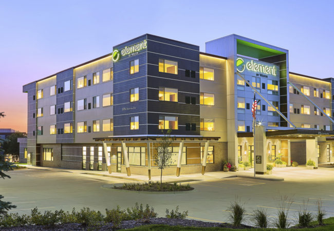Exterior view of Element Hotel in Bend, Oregon