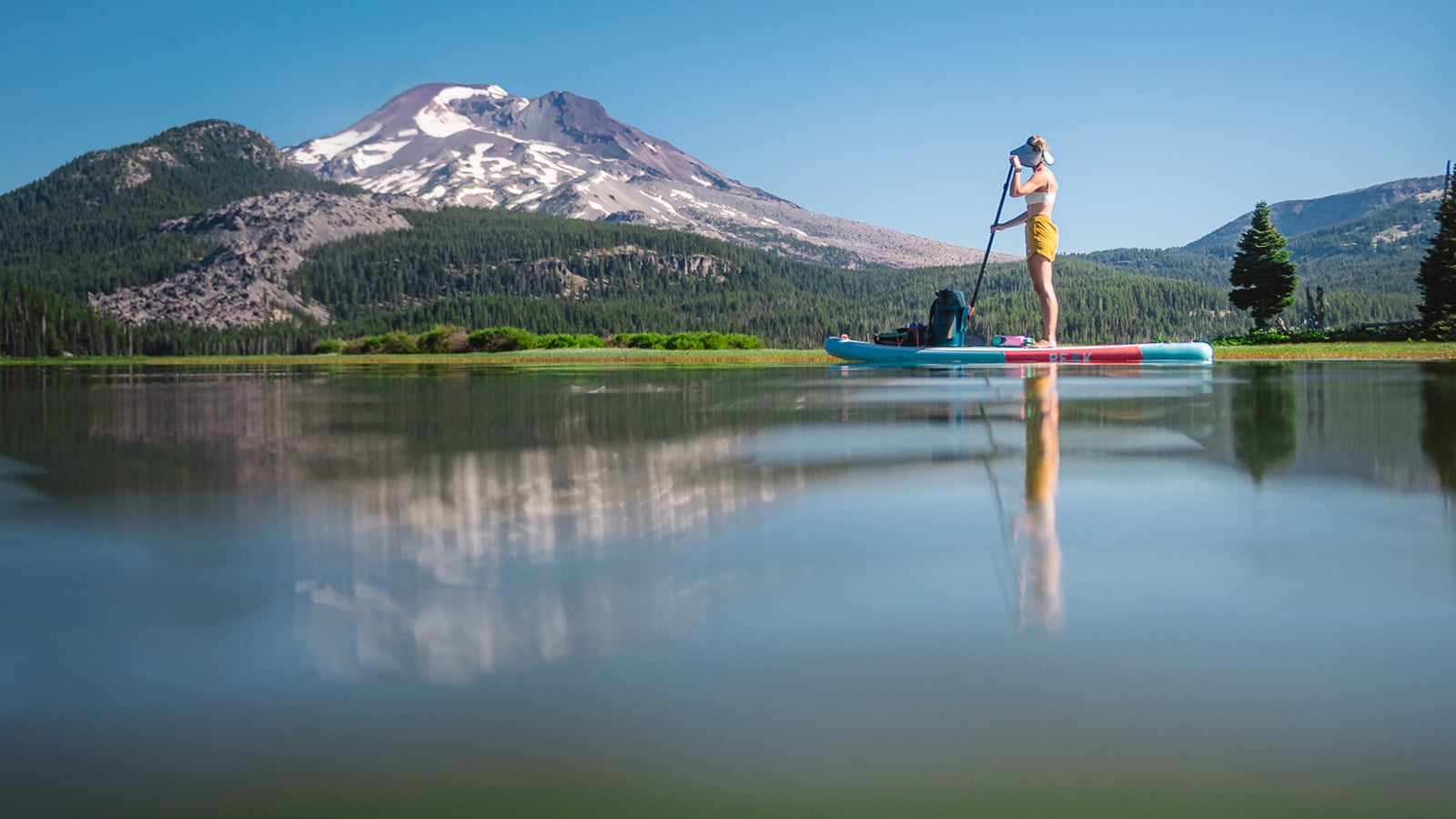 Stand up paddleboarding in Bend, OR